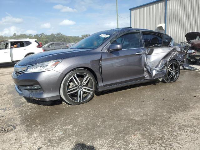 1HGCR3F98HA041154 - 2017 HONDA ACCORD TOURING GRAY photo 1