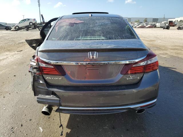 1HGCR3F98HA041154 - 2017 HONDA ACCORD TOURING GRAY photo 6