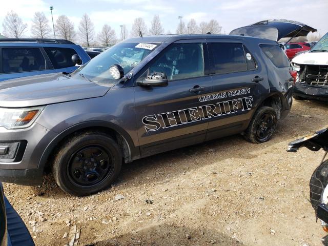 1FM5K8AR5GGA19068 - 2016 FORD EXPLORER POLICE INTERCEPTOR GRAY photo 1
