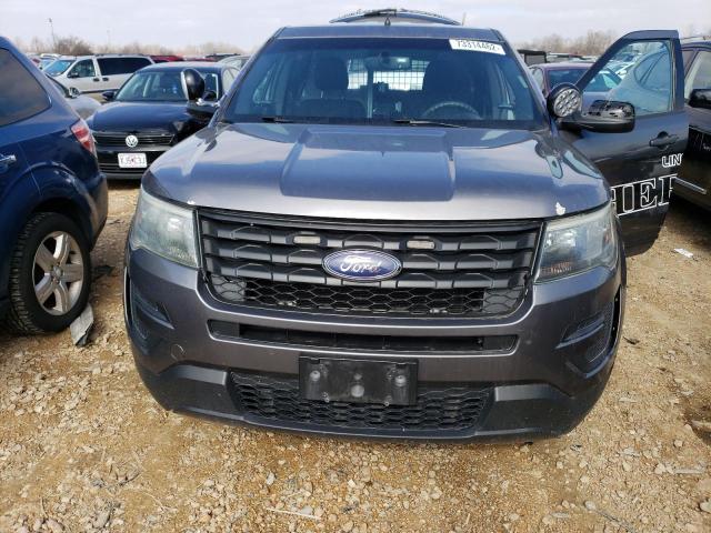 1FM5K8AR5GGA19068 - 2016 FORD EXPLORER POLICE INTERCEPTOR GRAY photo 5