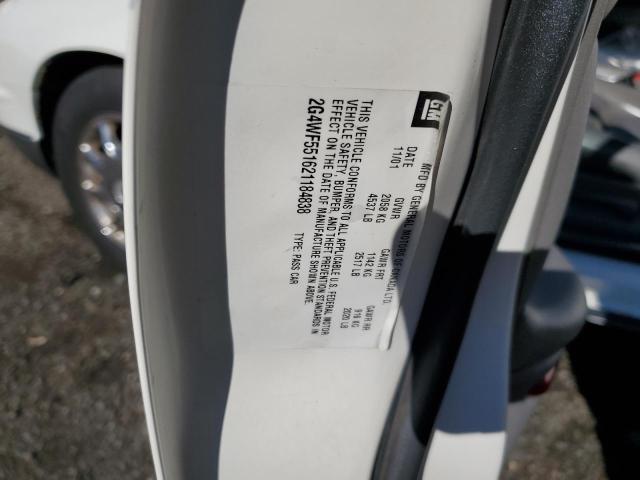 2G4WF551621184838 - 2002 BUICK REGAL GS WHITE photo 12