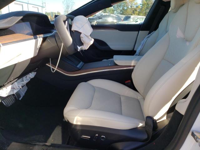 5YJSA1E55PF498319 - 2023 TESLA MODEL S Սպիտակ լուսանկար 7