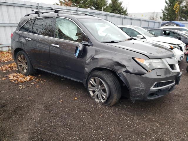 2HNYD2H78BH003970 - 2011 ACURA MDX ADVANCE GRAY photo 4