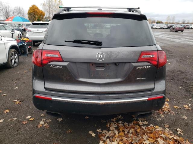 2HNYD2H78BH003970 - 2011 ACURA MDX ADVANCE GRAY photo 6