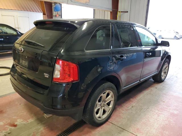 2FMDK4JC7EBA28682 - 2014 FORD EDGE SEL BLACK photo 3