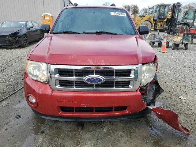 1FMCU0D78BKC22863 - 2011 FORD ESCAPE XLT RED photo 5