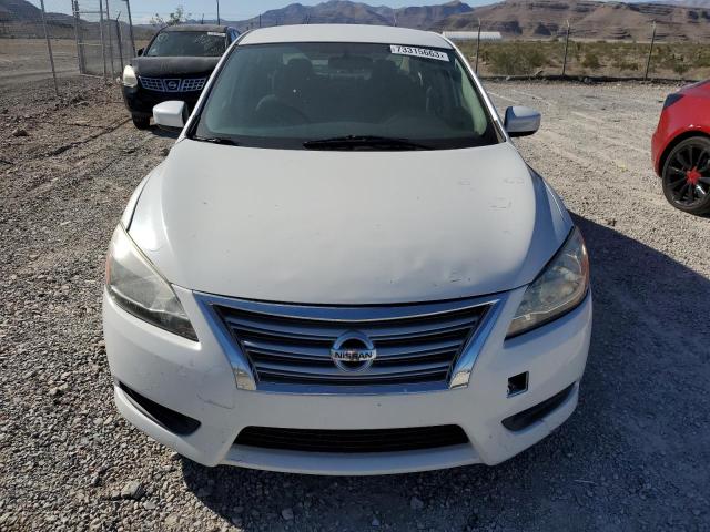 3N1AB7AP2EL620008 - 2014 NISSAN SENTRA S WHITE photo 5