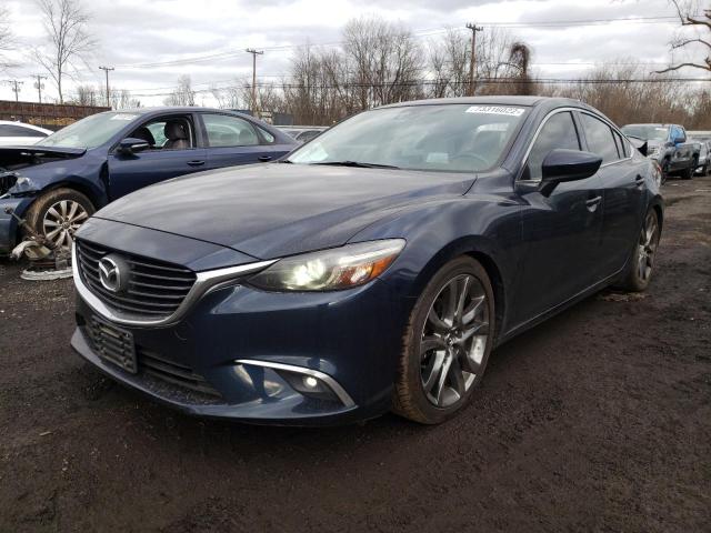 JM1GJ1W55G1474776 - 2016 MAZDA 6 GRAND TOURING BLUE photo 1