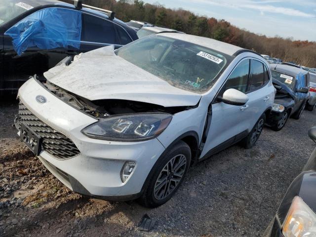 1FMCU9H62LUB58850 - 2020 FORD ESCAPE SEL WHITE photo 1