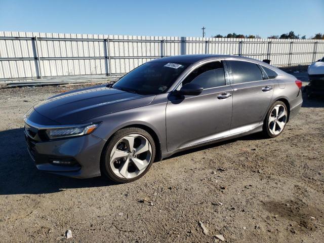 1HGCV2F91JA018827 - 2018 HONDA ACCORD TOURING GRAY photo 1