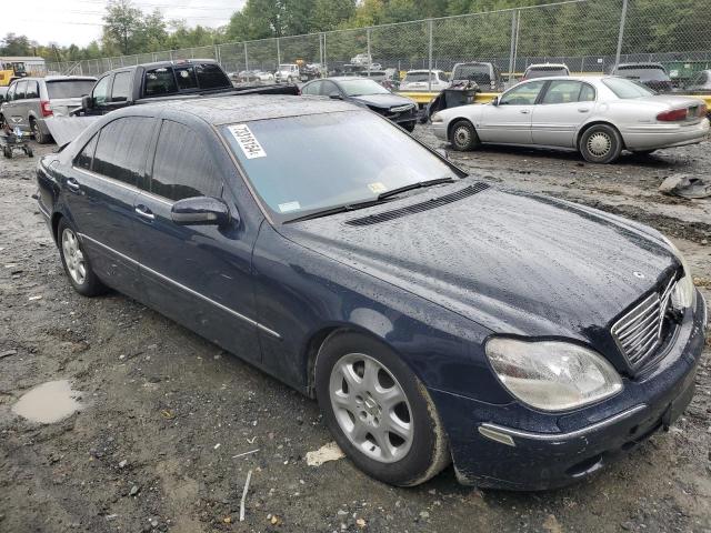 WDBNG70J22A312187 - 2002 MERCEDES-BENZ S 430 BLUE photo 4