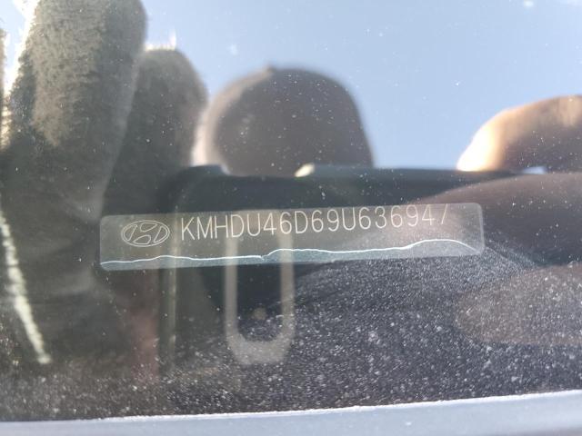 KMHDU46D69U636947 - 2009 HYUNDAI ELANTRA GLS GRAY photo 12