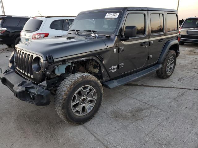 1C4HJXDG8KW528207 - 2019 JEEP WRANGLER U SPORT ნაცრისფერი ფოტო 1