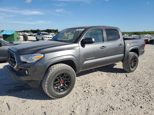 5TFAX5GN0KX137416 - 2019 TOYOTA TACOMA DOUBLE CAB GRAY photo 1