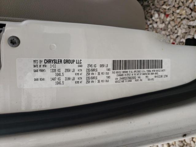 2A4RR5DG7BR635852 - 2011 CHRYSLER TOWN & COU TOURING WHITE photo 14