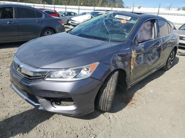 1HGCR3F80HA017244 - 2017 HONDA ACCORD EXL SILVER photo 1