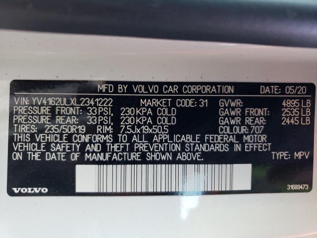 YV4162ULXL2341222 - 2020 VOLVO XC40 T5 INSCRIPTION WHITE photo 13