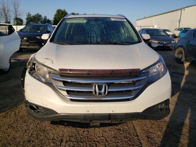 2HKRM4H92EH118597 - 2014 HONDA CR-V TOURING WHITE photo 5