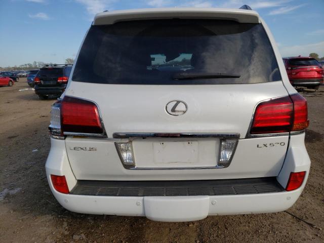 JTJHY7AX6A4038176 - 2010 LEXUS LX 570 WHITE photo 6