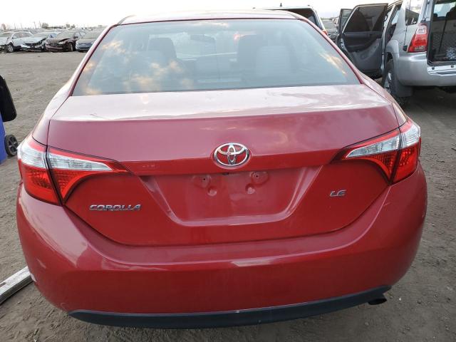 2T1BURHE0EC134747 - 2014 TOYOTA COROLLA L RED photo 6