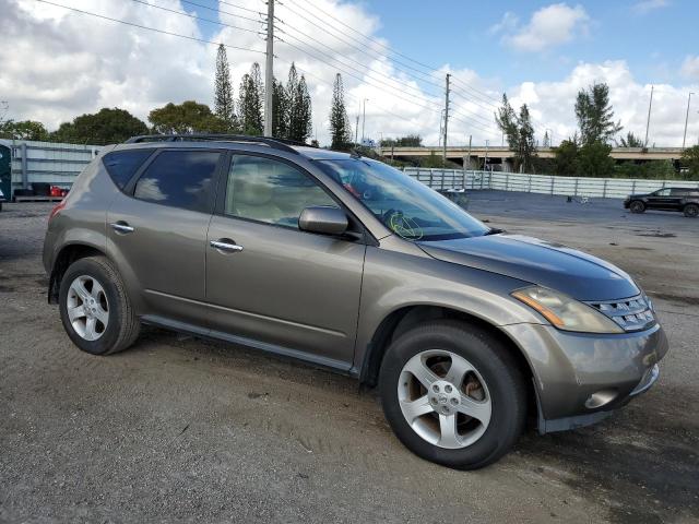 JN8AZ08T44W218703 - 2004 NISSAN MURANO SL BROWN photo 4