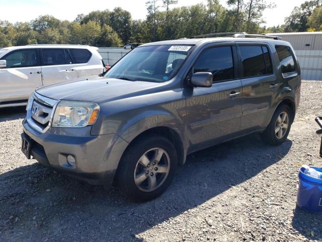 5FNYF4H57AB029572 - 2010 HONDA PILOT EXL GRAY photo 1