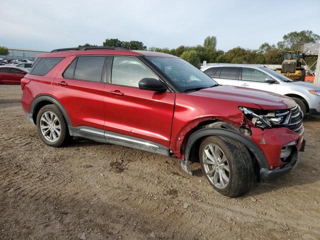 1FMSK8DH3LGB62651 - 2020 FORD EXPLORER XLT BURGUNDY photo 4