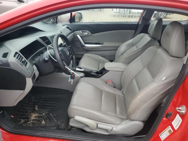 2HGFG3B11CH533148 - 2012 HONDA CIVIC EXL წითელი ფოტო 7