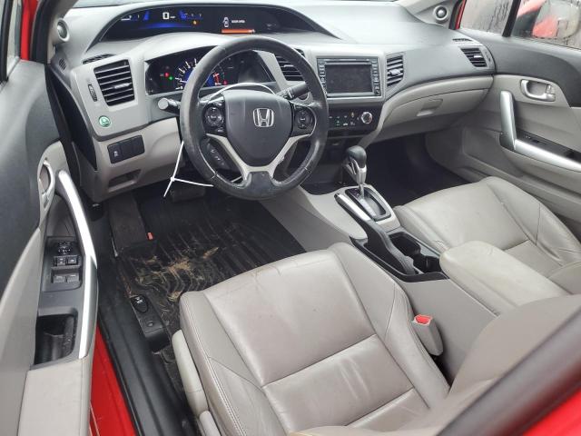 2HGFG3B11CH533148 - 2012 HONDA CIVIC EXL წითელი ფოტო 8