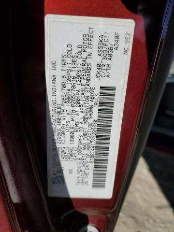 5TBBT44173S394830 - 2003 TOYOTA TUNDRA ACCESS CAB SR5 BURGUNDY photo 12