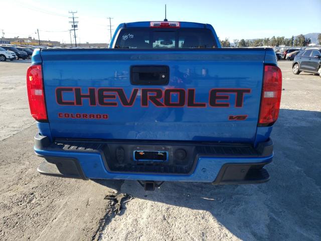 1GCGSDEN6N1224931 - 2022 CHEVROLET COLORADO Z71 BLUE photo 6