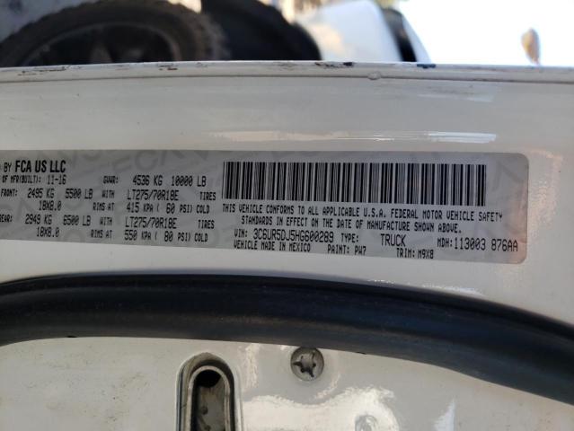 3C6UR5DJ5HG600289 - 2017 RAM 2500 SLT 白色 照片 12