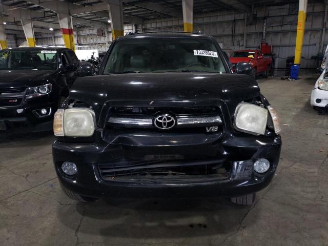 5TDBT48AX6S264031 - 2006 TOYOTA SEQUOIA LIMITED BLACK photo 5