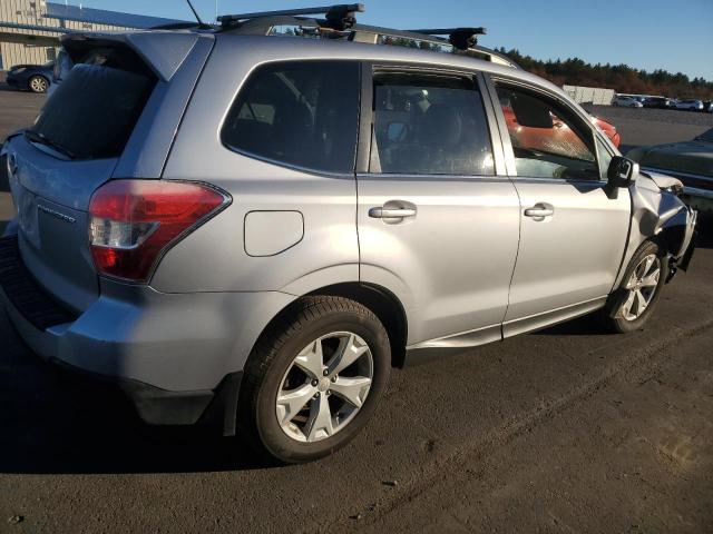 JF2SJAHCXFH453807 - 2015 SUBARU FORESTER 2.5I LIMITED SILVER photo 3