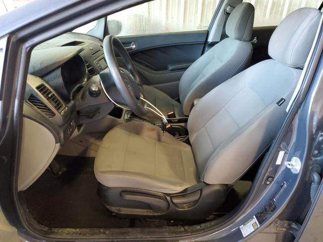 KNAFX4A61E5147726 - 2014 KIA FORTE LX BLUE photo 7