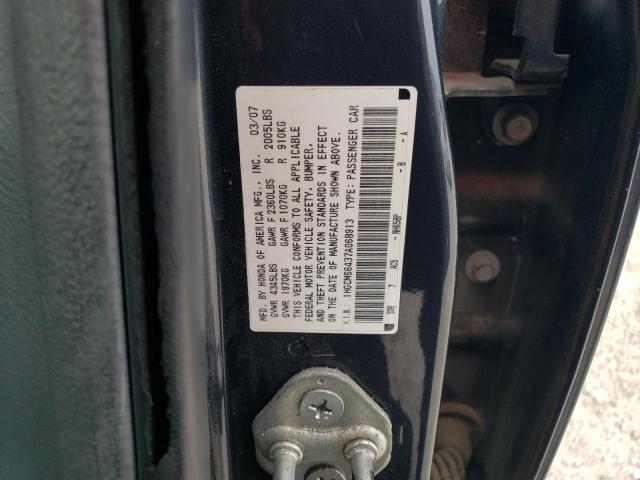 1HGCM66437A068913 - 2007 HONDA ACCORD SE GRAY photo 12