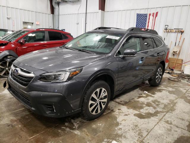 4S4BTACCXM3188425 - 2021 SUBARU OUTBACK PREMIUM GRAY photo 1