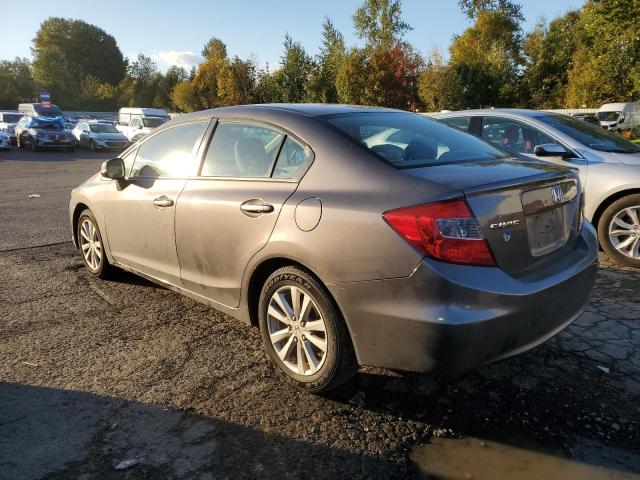 19XFB2F86CE393155 - 2012 HONDA CIVIC EX GRAY photo 2