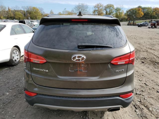 5XYZU3LBXDG033596 - 2013 HYUNDAI SANTA FE S GRAY photo 6