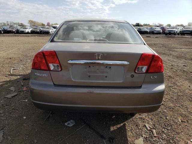 JHMES16523S003840 - 2003 HONDA CIVIC LX BEIGE photo 6