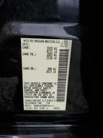 1N4AL3AP2DC172825 - 2013 NISSAN ALTIMA 2.5 BLACK photo 12