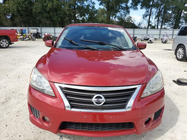 3N1AB7AP5EL655478 - 2014 NISSAN SENTRA S RED photo 5