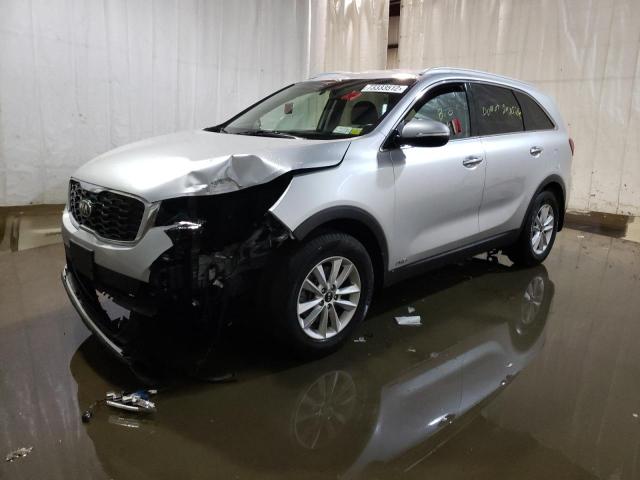 5XYPGDA38KG450874 - 2019 KIA SORENTO L SILVER photo 1