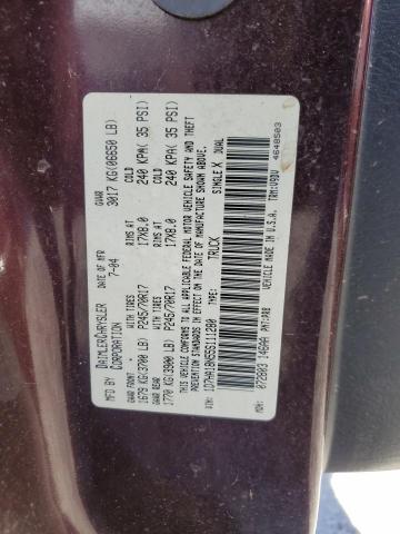 1D7HA18N55S111280 - 2005 DODGE RAM 1500 ST BURGUNDY photo 12