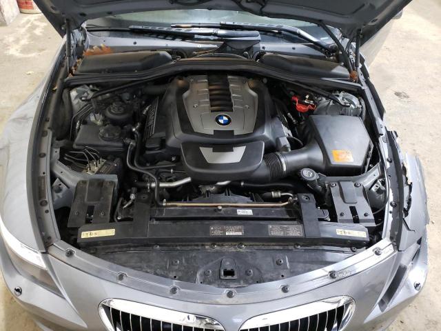 WBAEB53508CX61865 - 2008 BMW 650I I GRAY photo 11