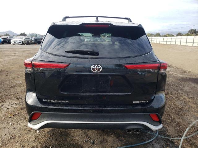 5TDLZRBH6NS179420 - 2022 TOYOTA HIGHLANDER XSE BLACK photo 6