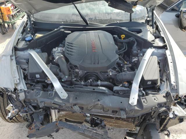 KNAE55LCXP6126302 - 2023 KIA STINGER GT2 GRAY photo 11