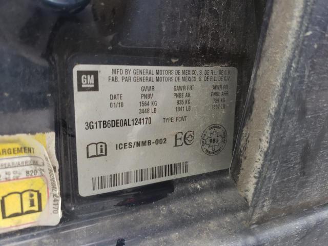 3G1TB6DE0AL124170 - 2010 CHEVROLET AVEO LS 蓝色 照片 13