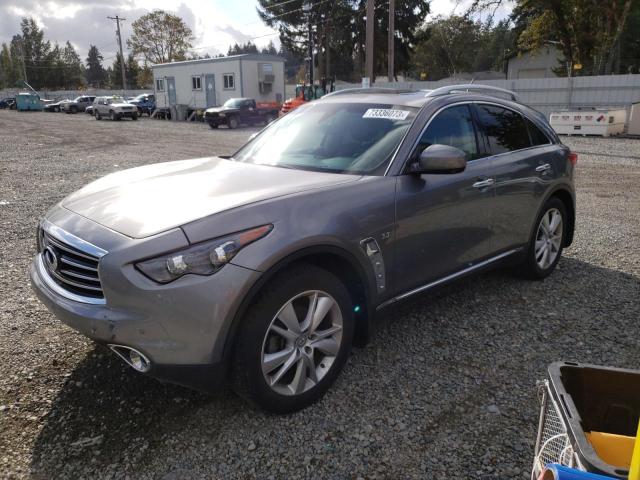 JN8CS1MW2FM481676 - 2015 INFINITI QX70 SILVER photo 1