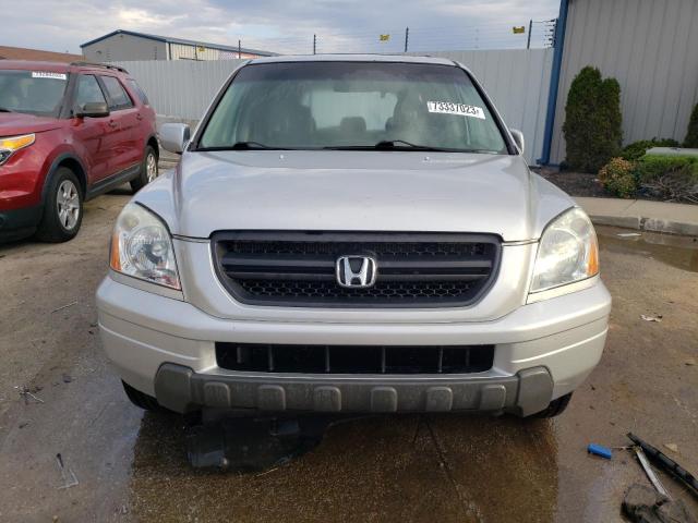 5FNYF18695B028789 - 2005 HONDA PILOT EXL SILVER photo 5